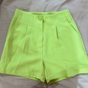 Lime green shorts